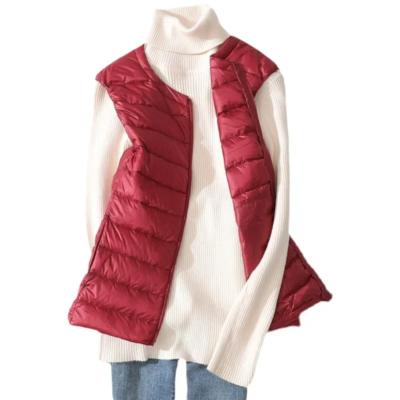 Down Vest Ultralight - 8 Colors Women Sleeveless Zipper Down