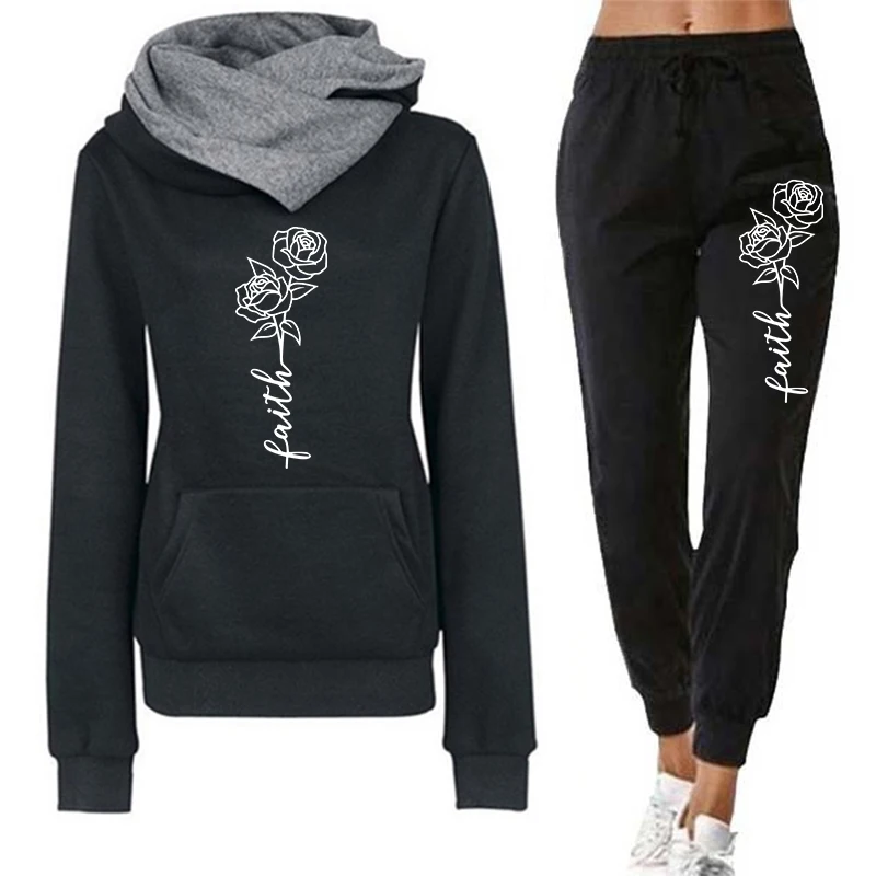 Winter Clothing Factory Outlet - Casual Women's Hoodie Tracksuit Print Sweatshirts