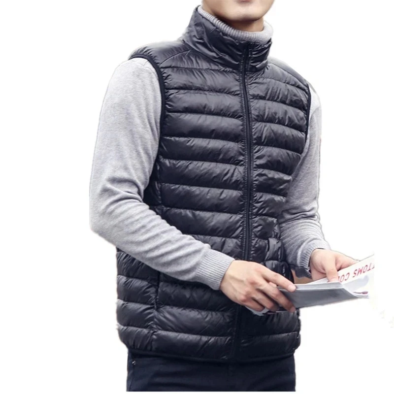 Down Vest Ultralight - Autumn Winter Men Duck Down Vest