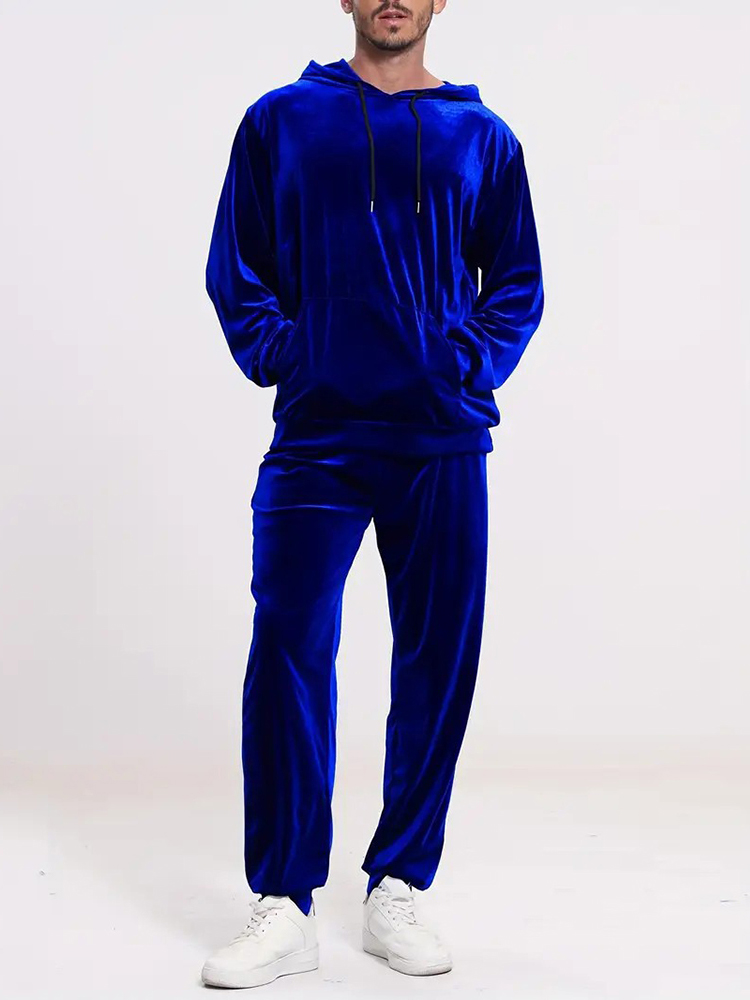Winter Clothing Vintage - Fashion Solid Color Velvet Two Piece