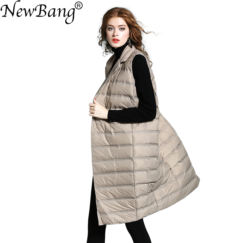 Down Vest Ultralight - NewBang Brand Women's Long Vest Ultra