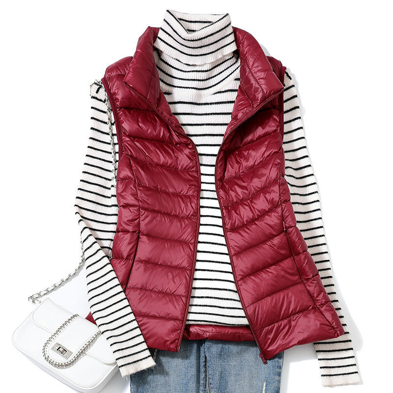 Down Vest Ultralight - 0-10℃ Women Winter Vest Autumn Ultralight