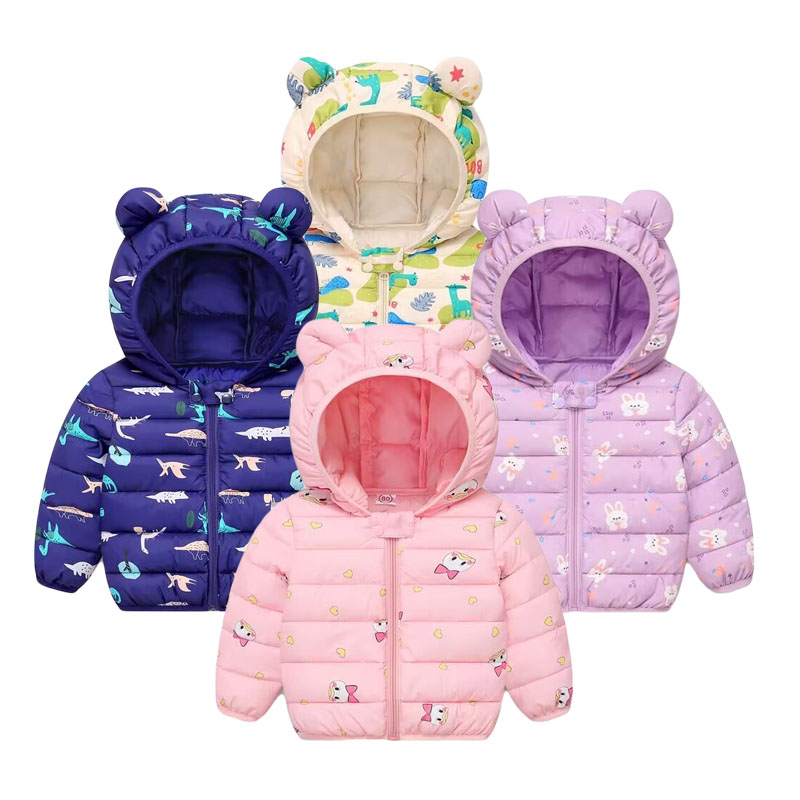 Winter Clothing For Toddlers - Children's Cotton Coat Baby Cartoons Down