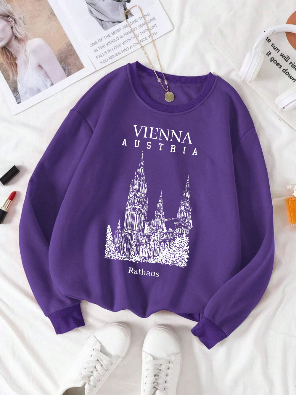 Vienna Austria Rathaus Print W - Winter Clothing Vienna ulasan dan harga