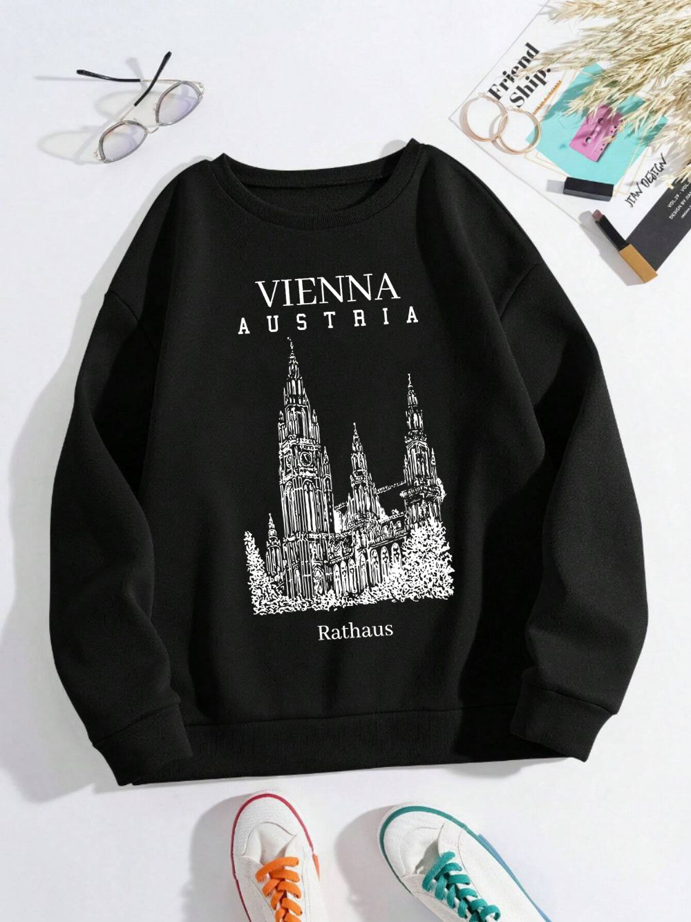 Vienna Austria Rathaus Print W - Winter Clothing Vienna ulasan dan harga