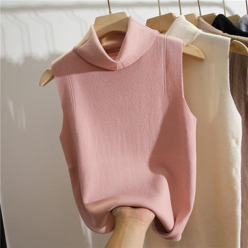 Turtleneck Sleeveless Slim Fit - Winter Clothing Essentials For Women ulasan dan harga
