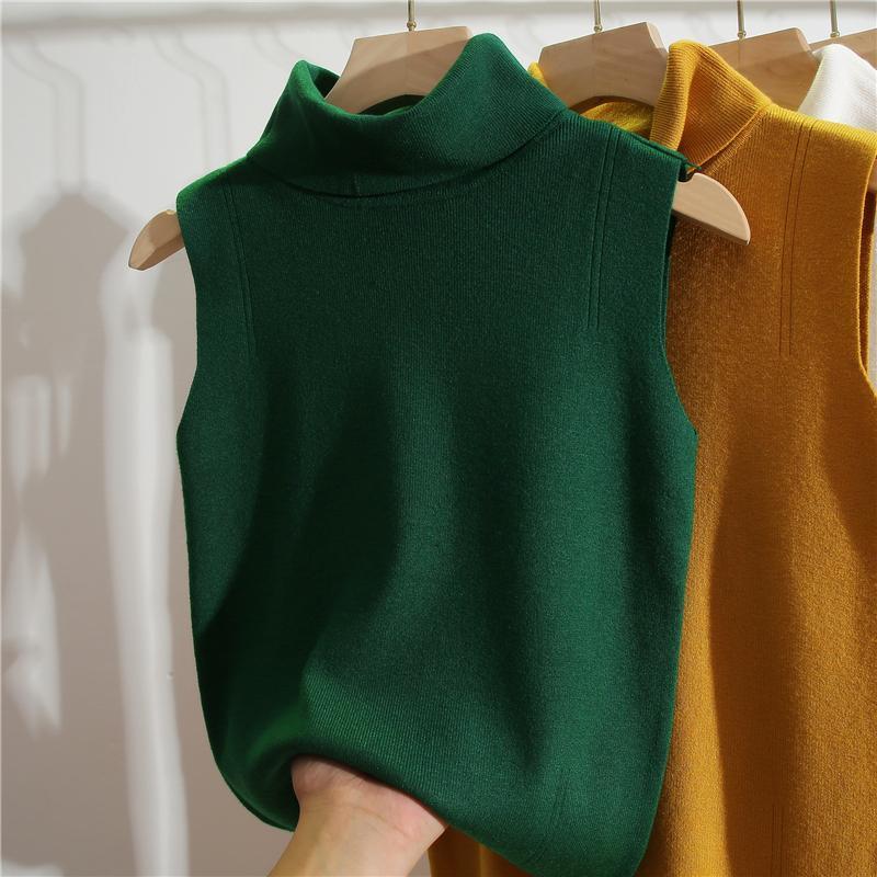 Turtleneck Sleeveless Slim Fit - Winter Clothing Essentials For Women ulasan dan harga