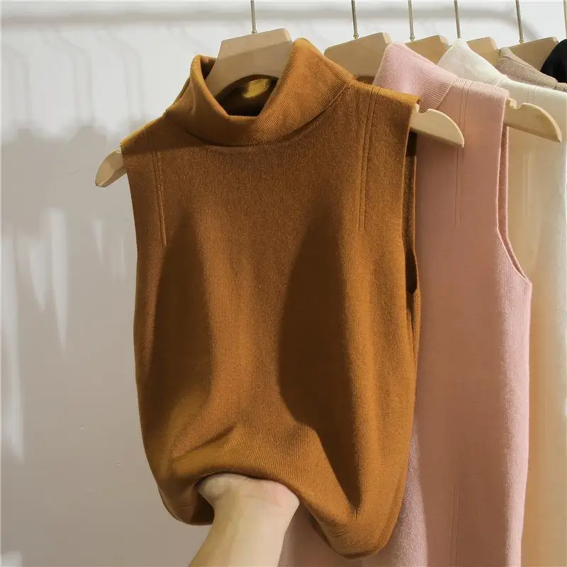 Turtleneck Sleeveless Slim Fit - Winter Clothing Essentials For Women ulasan dan harga