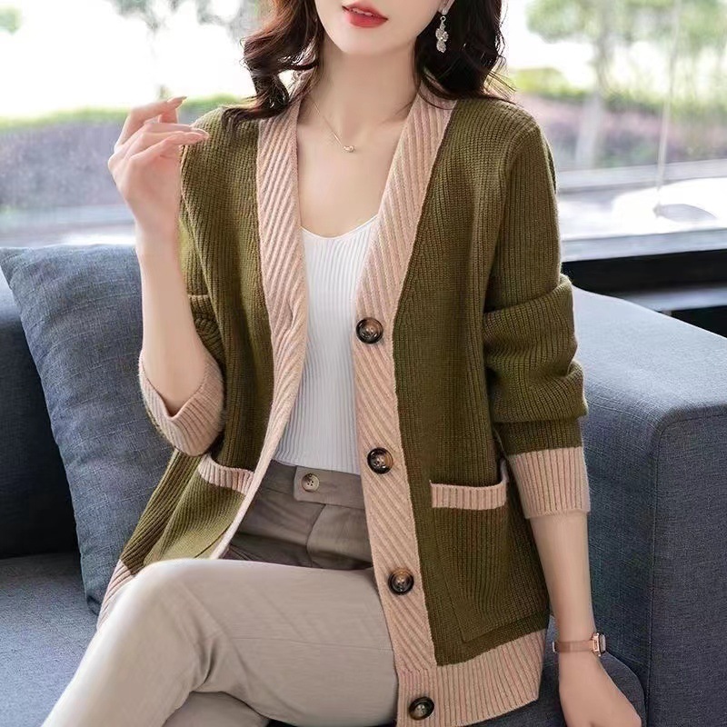 Loose Long Sleeve Cardigan Wom - Winter Clothing Factory Outlet ulasan dan harga