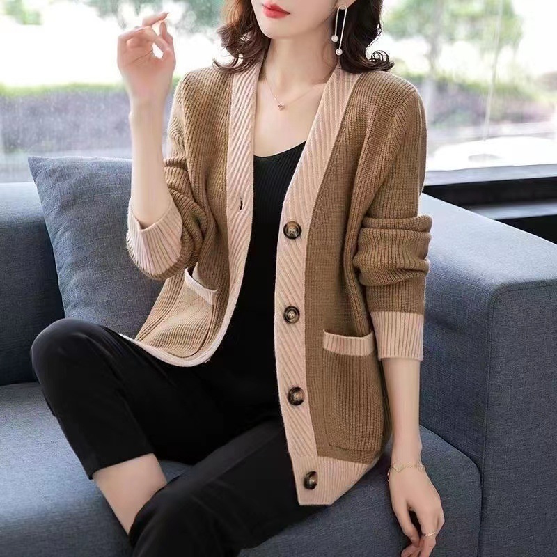 Loose Long Sleeve Cardigan Wom - Winter Clothing Factory Outlet ulasan dan harga