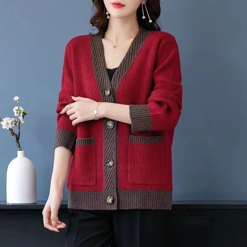 Loose Long Sleeve Cardigan Wom - Winter Clothing Factory Outlet ulasan dan harga