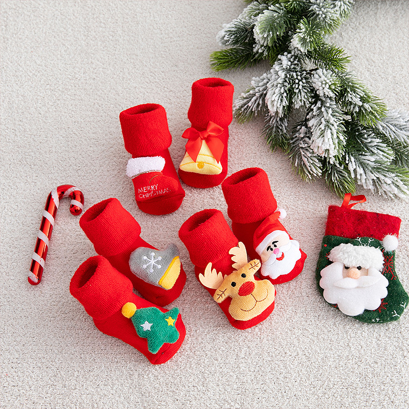 Baby Christmas Socks Newborns  - Winter Clothing For Toddlers ulasan dan harga