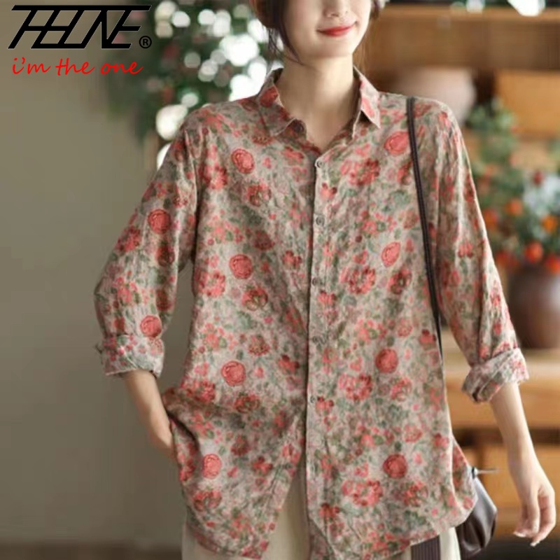 Women's Clothing Shirts Blouse - Winter Clothing Vintage ulasan dan harga