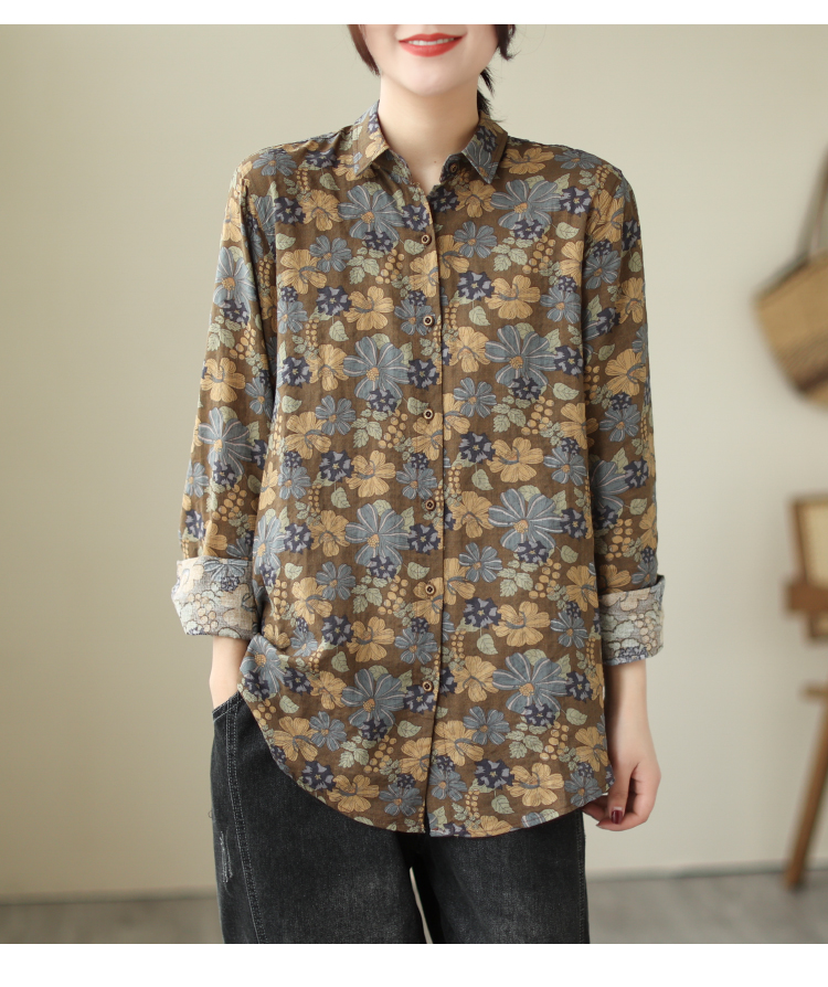 Women's Clothing Shirts Blouse - Winter Clothing Vintage ulasan dan harga
