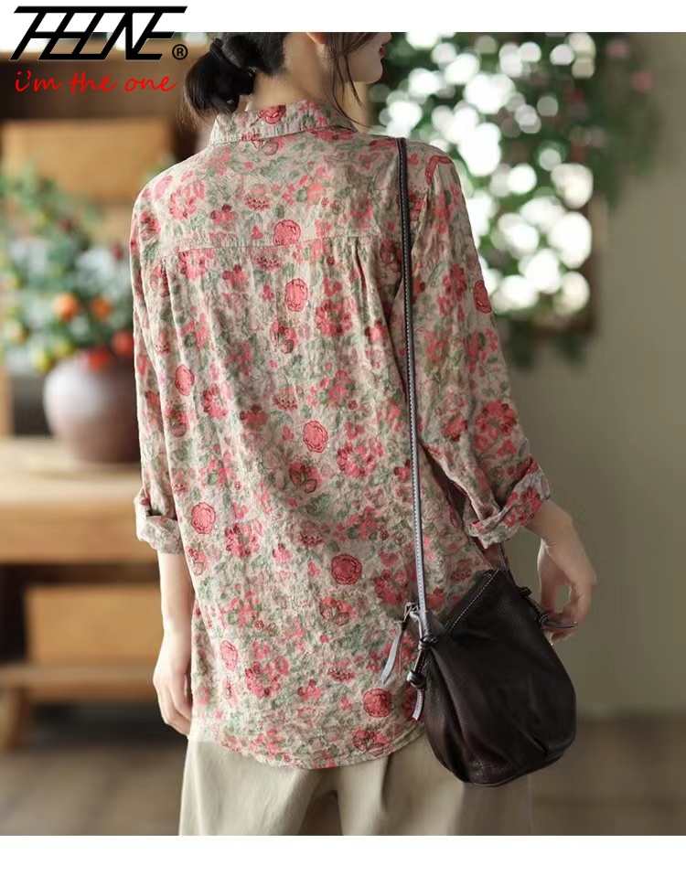 Women's Clothing Shirts Blouse - Winter Clothing Vintage ulasan dan harga