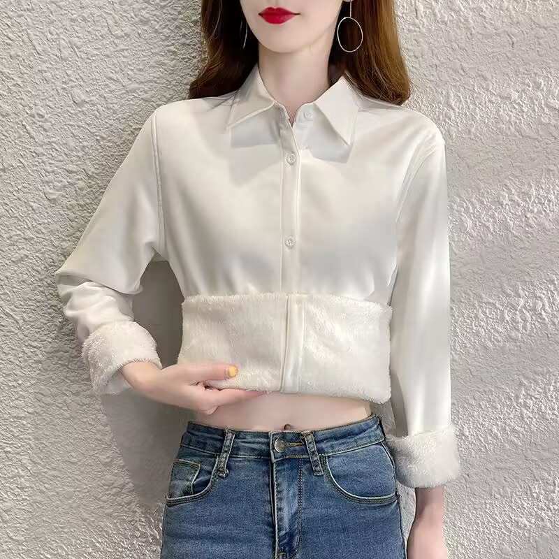 Velvet Thick Warm Women's Soli - Winter Clothing Factory Outlet ulasan dan harga