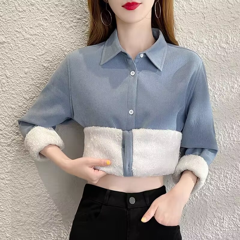 Velvet Thick Warm Women's Soli - Winter Clothing Factory Outlet ulasan dan harga