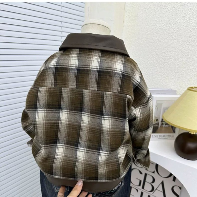 Children's Plaid Jacket Boys S - Winter Clothing For Toddlers ulasan dan harga