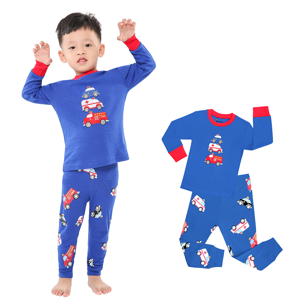 100 Cotton Boys Pajamas Sets 2 - Winter Clothing For Toddlers ulasan dan harga