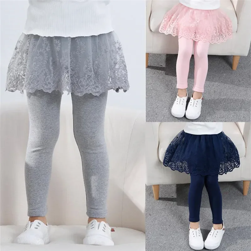 New Baby Girls Leggings Lace P - Winter Clothing For Toddlers ulasan dan harga