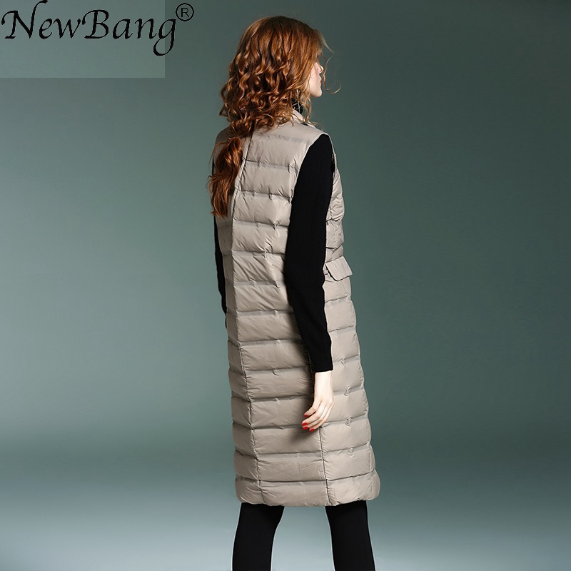 NewBang Brand Women's Long Ves - Down Vest Ultralight ulasan dan harga