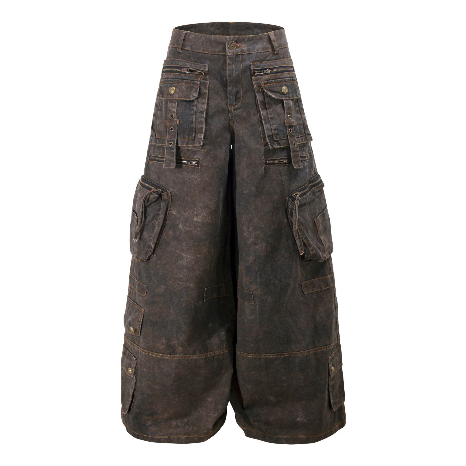 Grunge Techwear Wide Leg Cargo - Winter Clothing Vintage ulasan dan harga