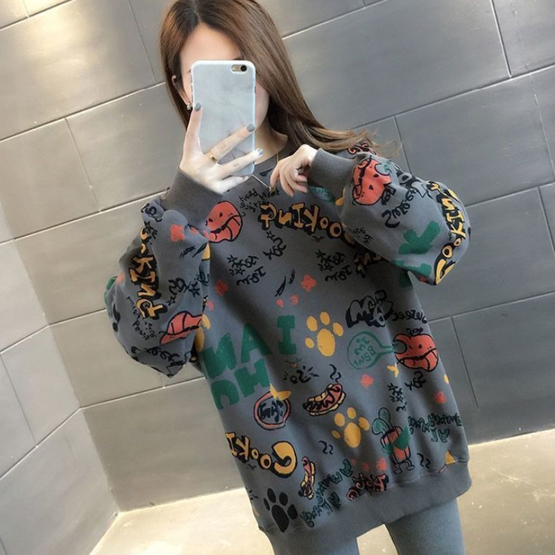 Casual Printed Loose Women's S - Winter Clothing Essentials For Women ulasan dan harga
