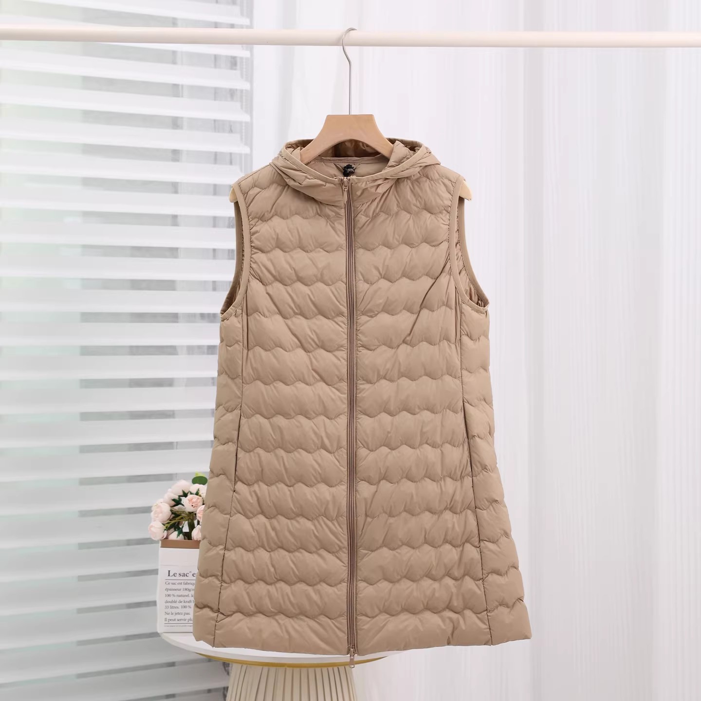 Autumn Winter Sleeveless Hoode - Down Vest Ultralight ulasan dan harga
