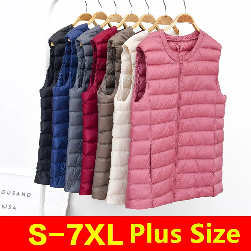 Oversized 5XL 6XL 7XL Female O - Down Vest Ultralight ulasan dan harga