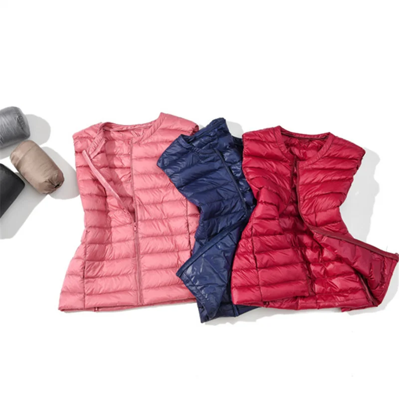 Oversized 5XL 6XL 7XL Female O - Down Vest Ultralight ulasan dan harga