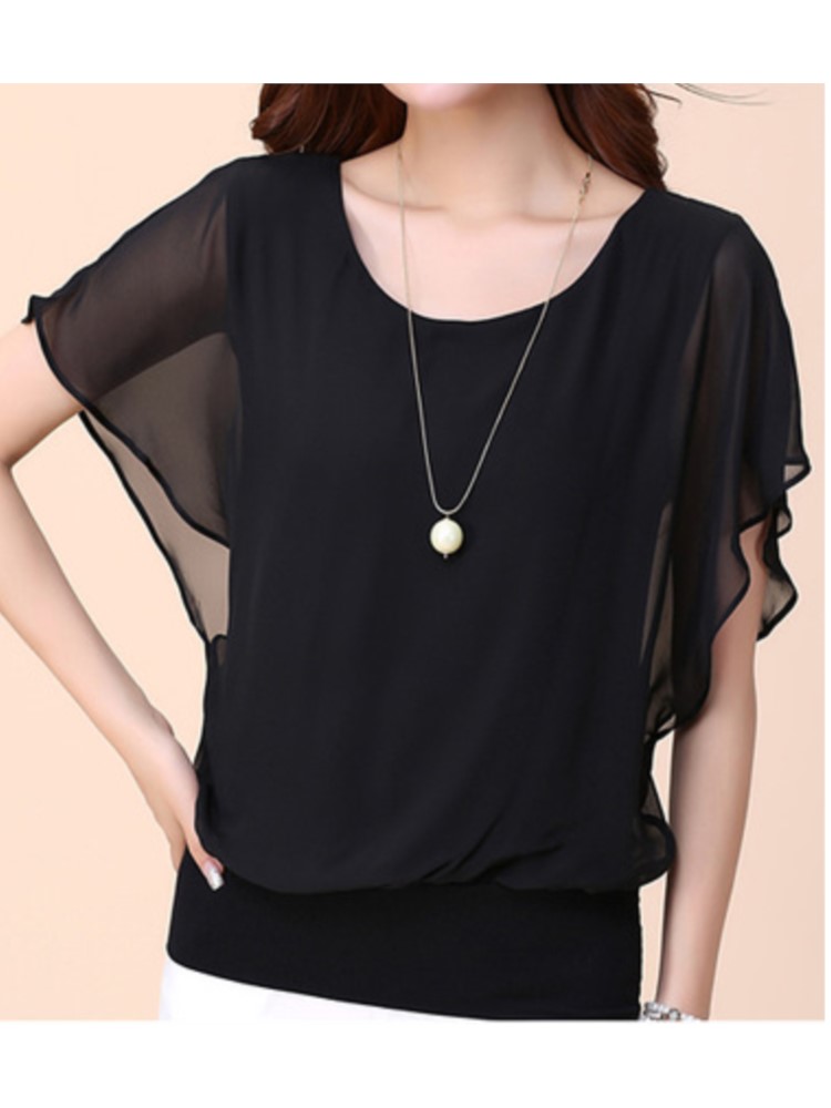 New Summer O Neck Short Sleeve - Winter Clothing Factory Outlet ulasan dan harga
