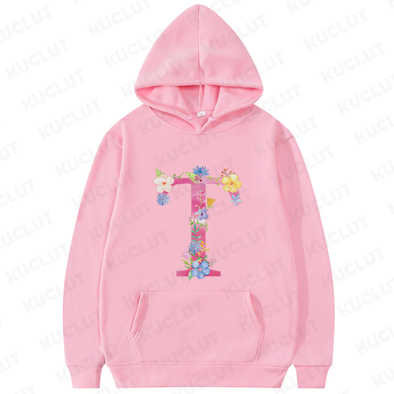 26 Alphabet A-Z Pink Flower Le - Winter Clothing Essentials For Women ulasan dan harga