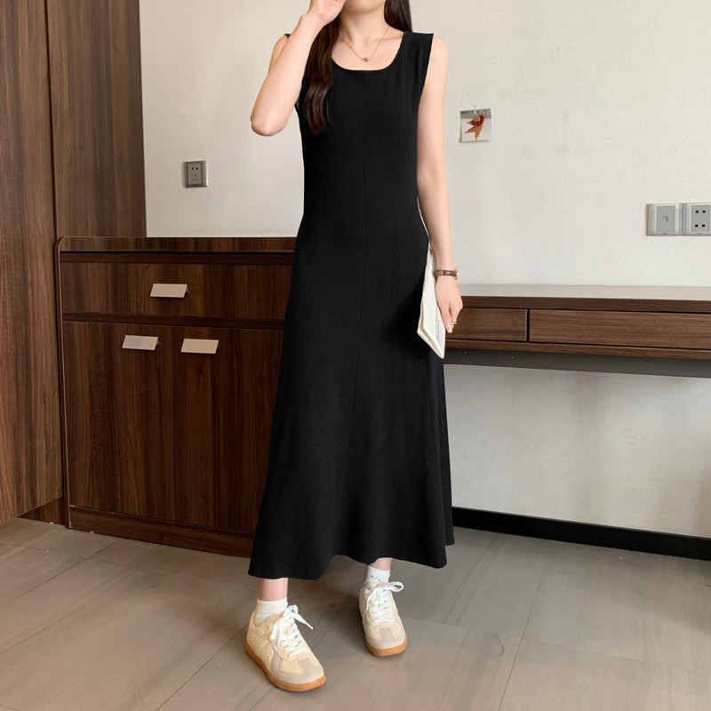 Elegant solid  sleeveless Knit - Winter Clothing Vintage ulasan dan harga