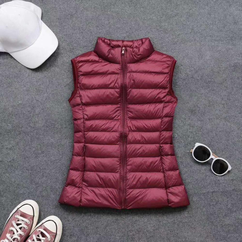 Spring autumn women 90% white  - Down Vest Ultralight ulasan dan harga