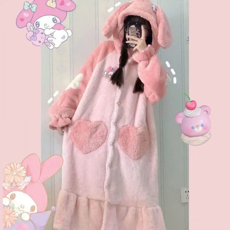 2Pcs Hello Kittys Plush Pajama - Winter Clothing Factory Outlet ulasan dan harga