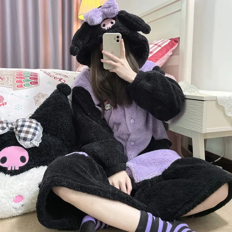 2Pcs Hello Kittys Plush Pajama - Winter Clothing Factory Outlet ulasan dan harga